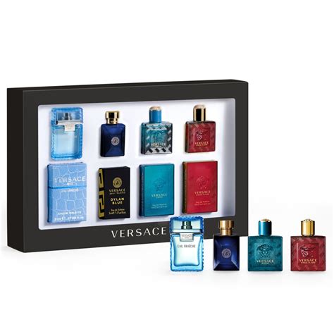 versace mens gifts|men's miniature aftershave gift set.